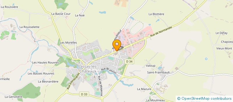 localisation de l'entreprise MONSIEUR FRANCIS AGIN à LASSAY-LES-CHATEAUX