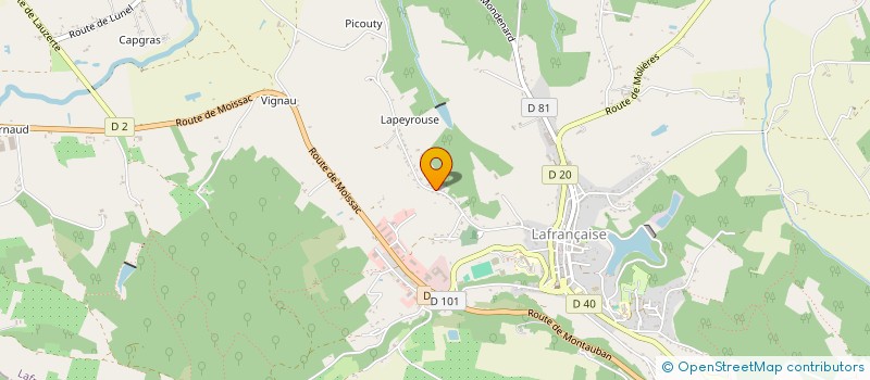 localisation de l'entreprise MONSIEUR FRANCIS ALIBERT  LAFRANCAISE