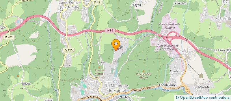 localisation de l'entreprise MONSIEUR FRANCIS ANTOINE BEGON  LA MONNERIE-LE-MONTEL