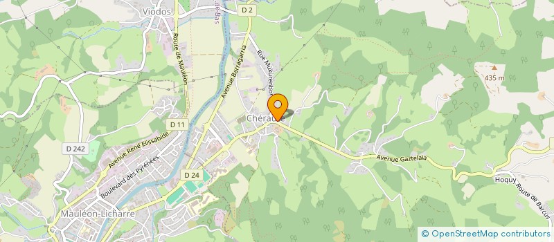 localisation de l'entreprise MONSIEUR FRANCIS ARANTHABE  MONCAYOLLE-LARRORY-MENDIBIEU