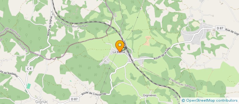 localisation de l'entreprise MONSIEUR FRANCIS ARLIGUIE  GIGNAC