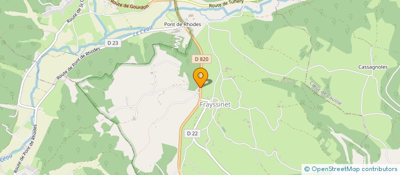 localisation de l'entreprise MONSIEUR FRANCIS ARTUS GARRIC  CONCORES