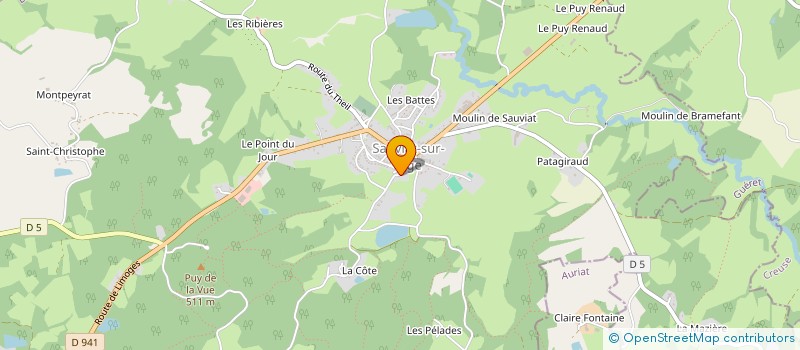 localisation de l'entreprise MONSIEUR FRANCIS ATELIN  SAUVIAT-SUR-VIGE