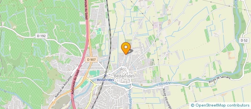 localisation de l'entreprise MONSIEUR FRANCIS AUBERT  BEDARRIDES