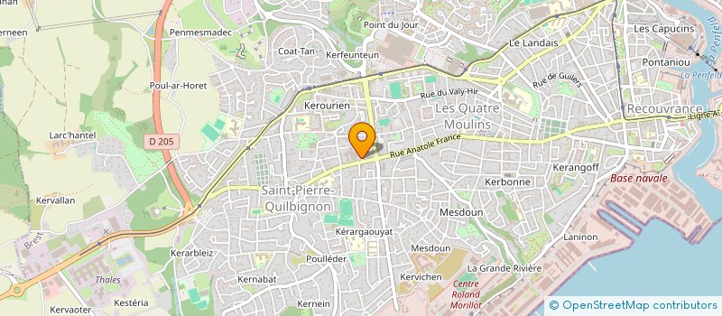 localisation de l'entreprise MONSIEUR FRANCIS AUBREE à BREST