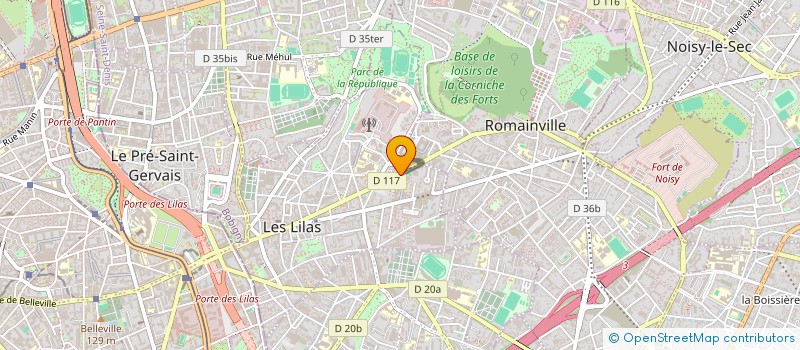 localisation de l'entreprise MONSIEUR FRANCIS BARBET à LES LILAS