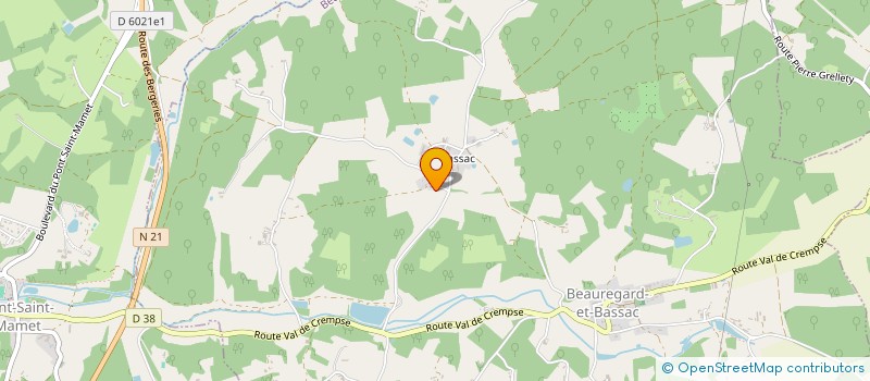 localisation de l'entreprise MONSIEUR FRANCIS BARRIERE  SAINT JEAN D'ESTISSAC