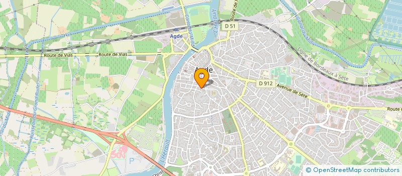 localisation de l'entreprise MONSIEUR FRANCIS BARTHE  AGDE