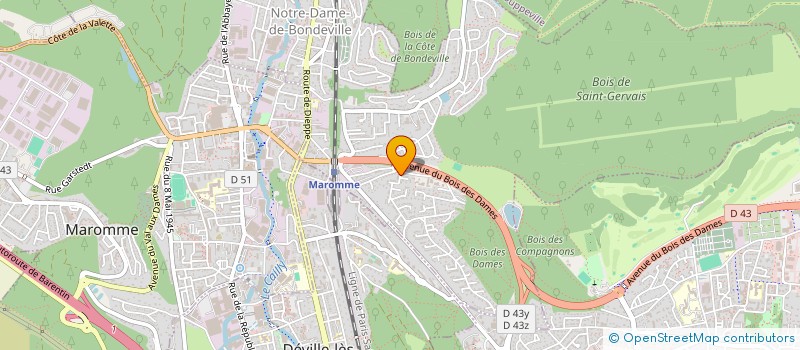 localisation de l'entreprise MONSIEUR FRANCIS BAUR  NOTRE-DAME-DE-BONDEVILLE