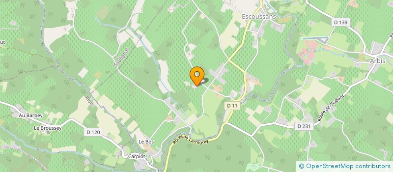 localisation de l'entreprise MONSIEUR FRANCIS BECHADE  PORTE-DE-BENAUGE