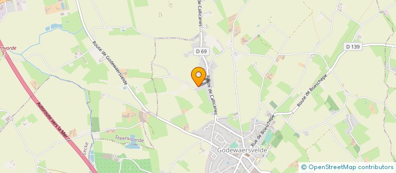 localisation de l'entreprise MONSIEUR FRANCIS BECKER  GODEWAERSVELDE