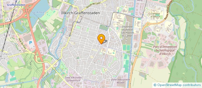 localisation de l'entreprise MONSIEUR FRANCIS BEISSER  ILLKIRCH-GRAFFENSTADEN