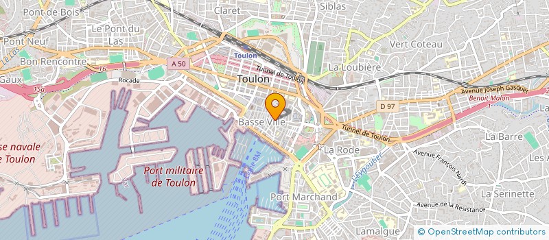 localisation de l'entreprise MONSIEUR FRANCIS BELLOUMEAU à TOULON