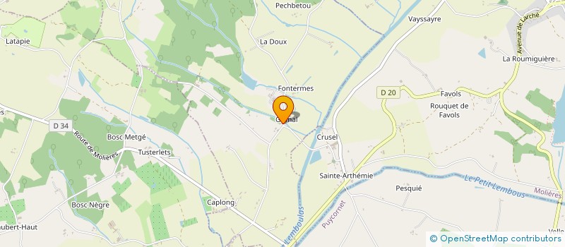 localisation de l'entreprise MONSIEUR FRANCIS BELVEZE  PUYCORNET