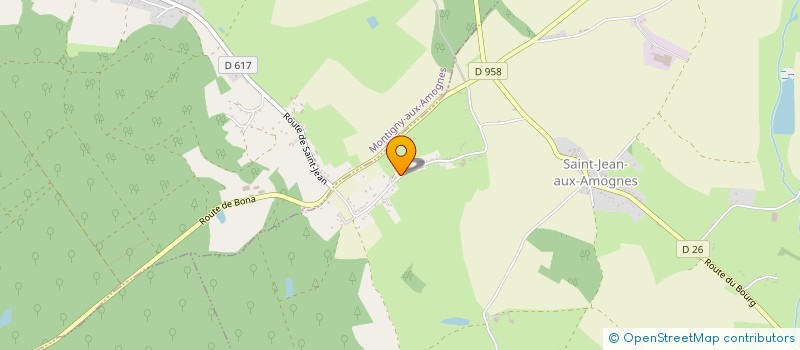 localisation de l'entreprise MONSIEUR FRANCIS BEN SUSAN  SAINT-JEAN-AUX-AMOGNES