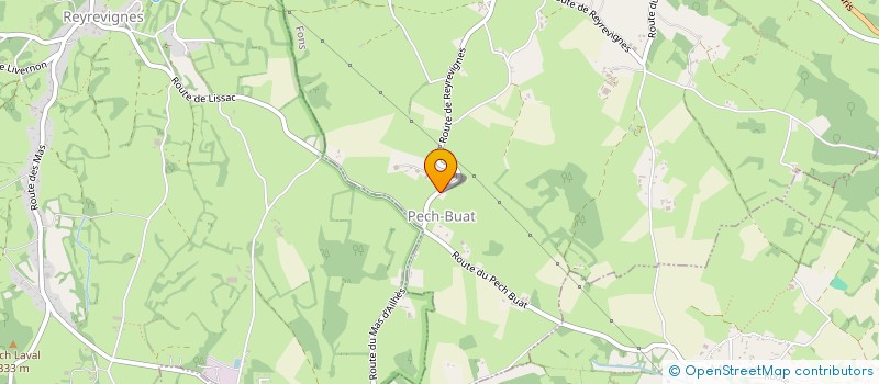 localisation de l'entreprise MONSIEUR FRANCIS BERGOUGNOUX  LISSAC-ET-MOURET