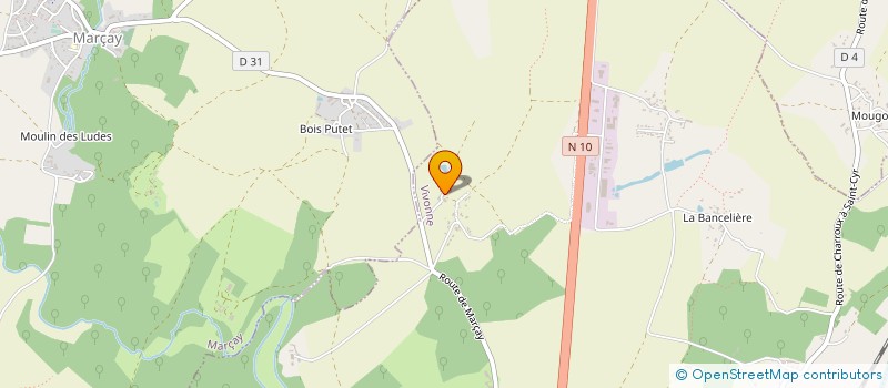 localisation de l'entreprise MONSIEUR FRANCIS BERNARDEAU  VIVONNE