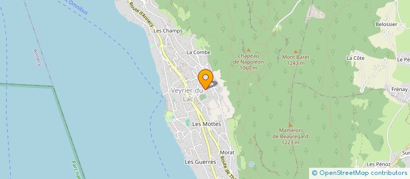 localisation de l'entreprise MONSIEUR FRANCIS BERTHAULT  VEYRIER-DU-LAC