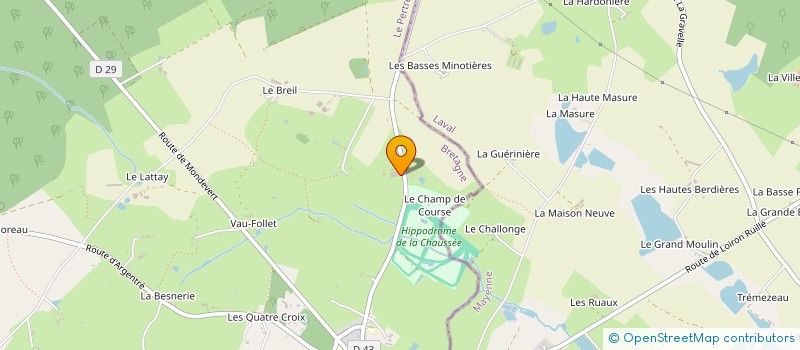 localisation de l'entreprise MONSIEUR FRANCIS BEUCHER à LE PERTRE