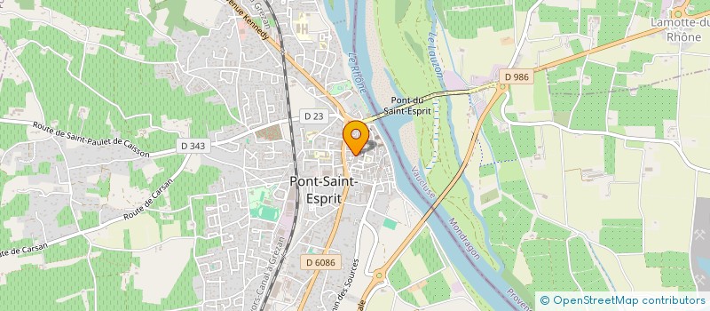 localisation de l'entreprise MONSIEUR FRANCIS BIALLET  PONT-SAINT-ESPRIT