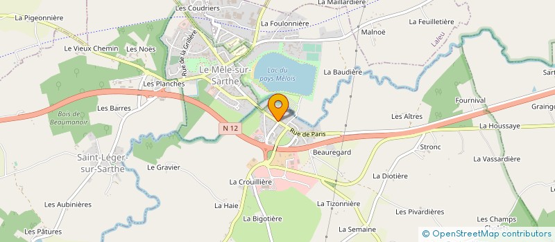 localisation de l'entreprise MONSIEUR FRANCIS BIGNON à SAINT-JULIEN-SUR-SARTHE