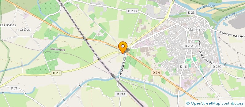 localisation de l'entreprise MONSIEUR FRANCIS BISCARAT  MALLEMORT