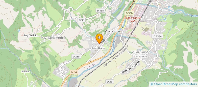 localisation de l'entreprise MONSIEUR FRANCIS BLANC à BRIANCON