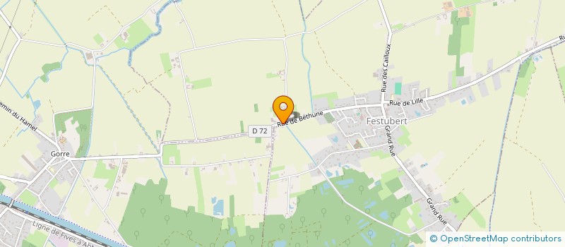 localisation de l'entreprise MONSIEUR FRANCIS BLONDIAUX  FESTUBERT