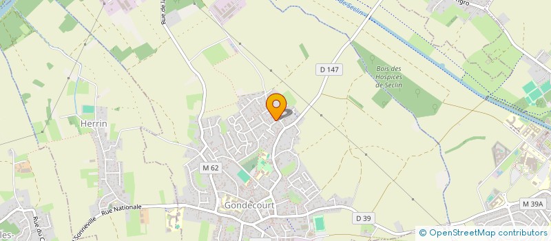 localisation de l'entreprise MONSIEUR FRANCIS BODIN  GONDECOURT