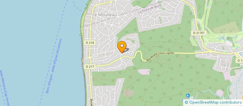 localisation de l'entreprise MONSIEUR FRANCIS BOE  LA TESTE DE BUCH