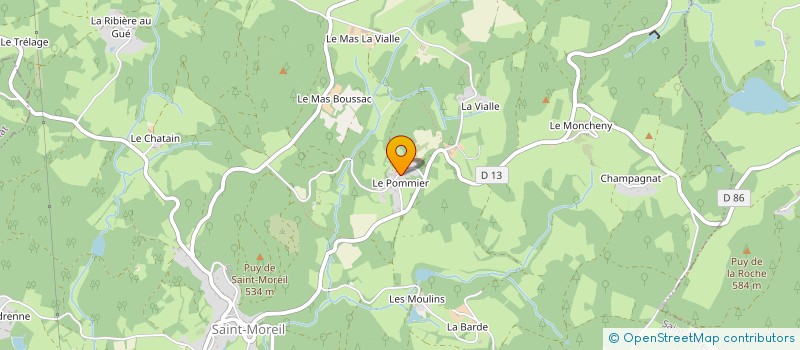 localisation de l'entreprise MONSIEUR FRANCIS BONNEFOND à SAINT-MOREIL