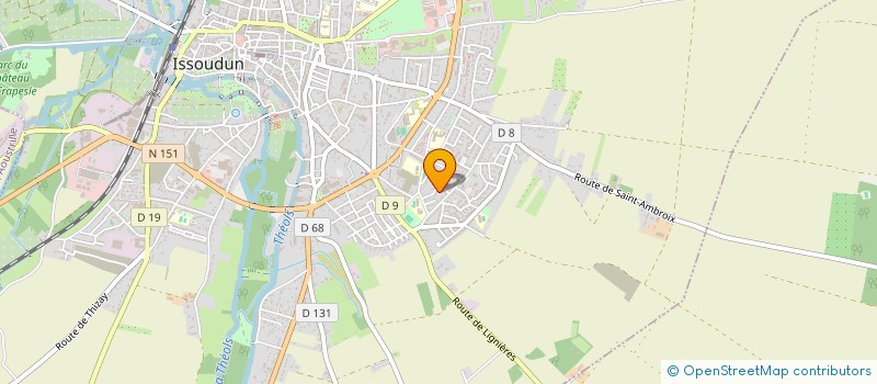 localisation de l'entreprise MONSIEUR FRANCIS BONNIN à ISSOUDUN