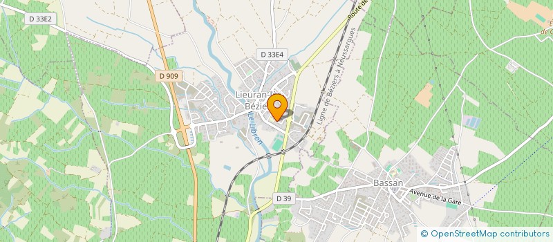 localisation de l'entreprise MONSIEUR FRANCIS BORIES  LIEURAN-LES-BEZIERS