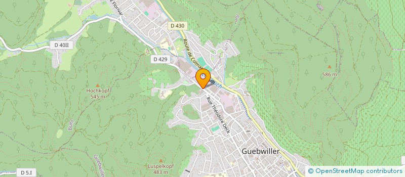 localisation de l'entreprise MONSIEUR FRANCIS BOSSERT  GUEBWILLER