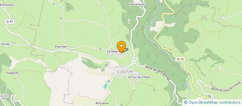 localisation de l'entreprise MONSIEUR FRANCIS BOUGES à LUGARDE