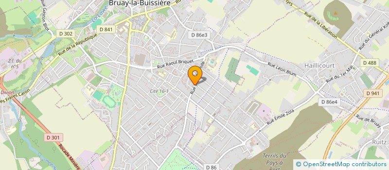localisation de l'entreprise MONSIEUR FRANCIS BOUILLEZ à BRUAY-LA-BUISSIERE