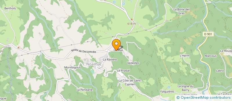localisation de l'entreprise MONSIEUR FRANCIS BOUISSOU à CONQUES-EN-ROUERGUE