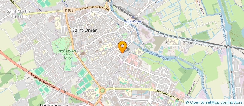 localisation de l'entreprise MONSIEUR FRANCIS BOULOGNE  SAINT-OMER