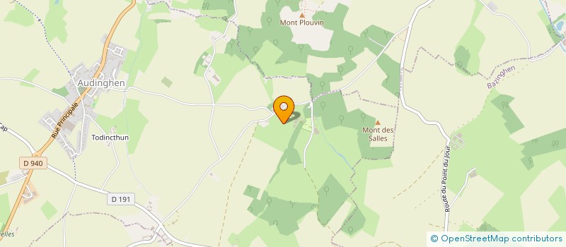 localisation de l'entreprise MONSIEUR FRANCIS BOULY  AUDINGHEN