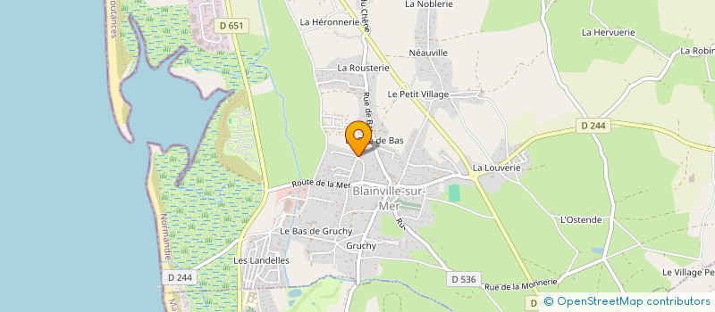 localisation de l'entreprise MONSIEUR FRANCIS BOURQUENCIER à BLAINVILLE-SUR-MER