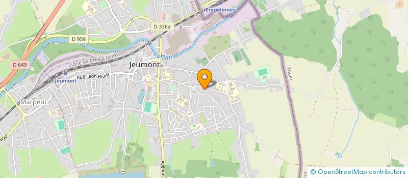 localisation de l'entreprise MONSIEUR FRANCIS BOUSSART à JEUMONT