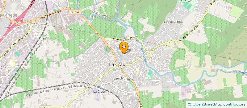 localisation de l'entreprise MONSIEUR FRANCIS BRENNAN  LA CRAU