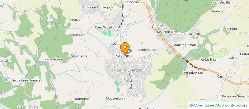 localisation de l'entreprise MONSIEUR FRANCIS BRETON  ST EVARZEC