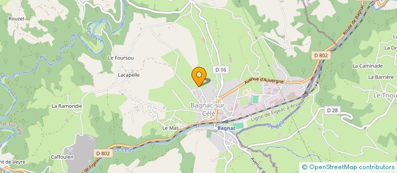 localisation de l'entreprise MONSIEUR FRANCIS BROUSSAL  BAGNAC-SUR-CELE