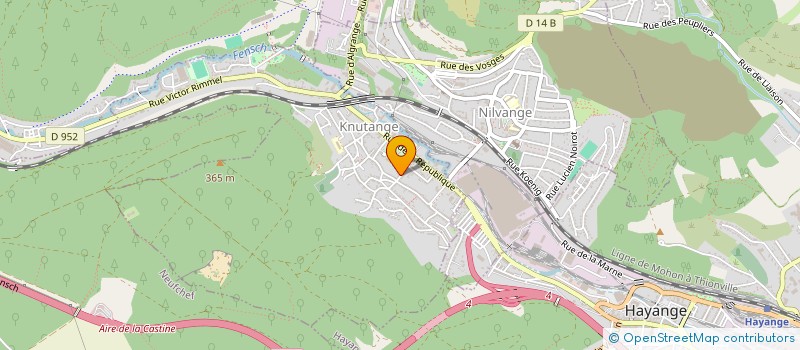 localisation de l'entreprise MONSIEUR FRANCIS BURGARD  KNUTANGE