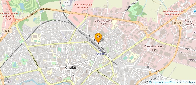 localisation de l'entreprise MONSIEUR FRANCIS CABANIER à CHOLET