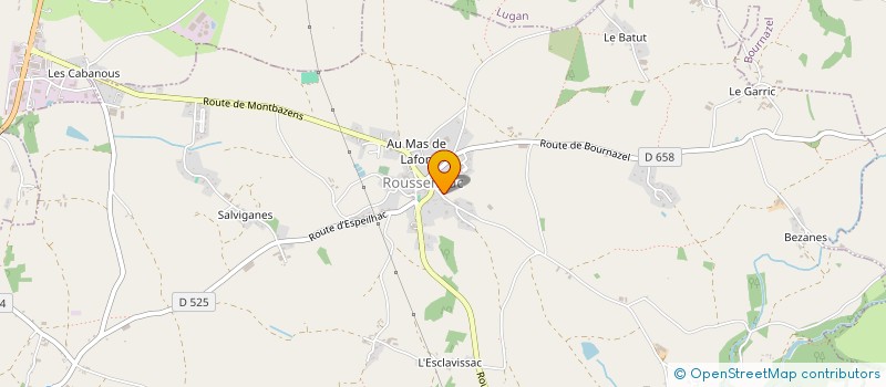 localisation de l'entreprise MONSIEUR FRANCIS CABROL  ROUSSENNAC