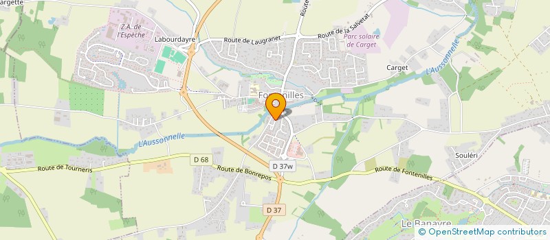 localisation de l'entreprise MONSIEUR FRANCIS CADOURS  FONTENILLES