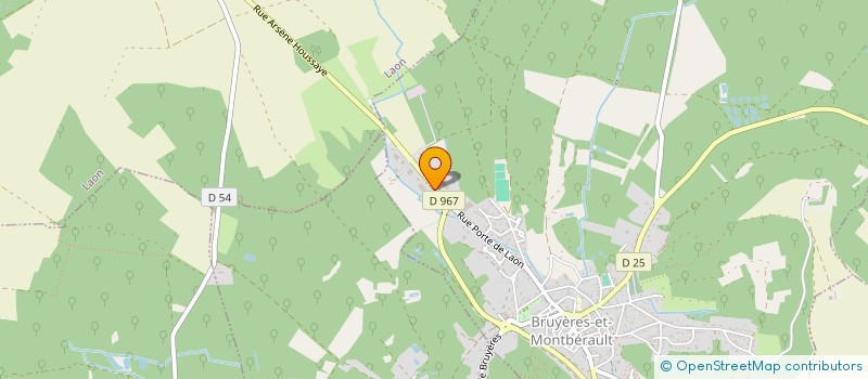 localisation de l'entreprise MONSIEUR FRANCIS CAILLIEZ  BRUYERES-ET-MONTBERAULT