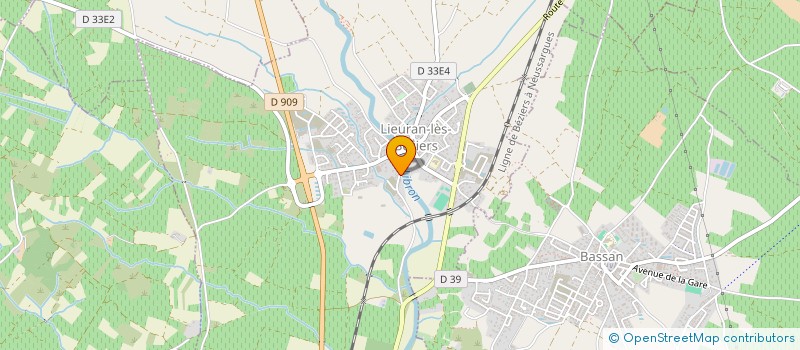 localisation de l'entreprise MONSIEUR FRANCIS CALMELS à LIEURAN-LES-BEZIERS